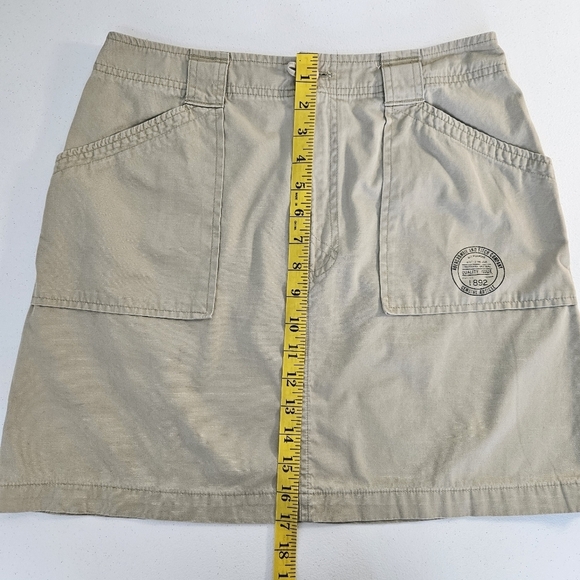 Abercrombie & Fitch 1892 Collection Cotton Khaki Mini Skirt M - Picture 9 of 9